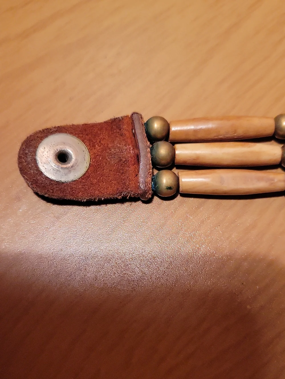 Vintage Indigenous Hairpipe Bone 3 Row Bracelet